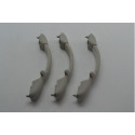 Kit 3 Puxador Alça Teto Pqp Citroen C3 2015 Original Cinza