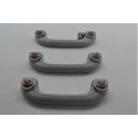 Kit Com 3 Puxador Alça Teto Pqp Ix35 2011 Original Cinza-escuro