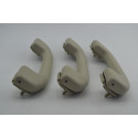 Kit Com 3 Puxador Alça Teto Pqp Nissan Tiida 2010 Original Bege