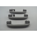 Kit Com 3 Puxador Alça Teto Pqp Gm Agile 2011 Original Cinza-escuro