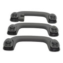 Kit 3 Puxador Alça Apoio Teto Pqp I30 2012 Original Cinza