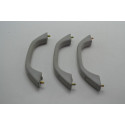 Kit 3 Puxador Alça Teto Pqp Honda Fit 2007 Original Cinza