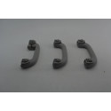Kit 3 Apoio Alça Teto Pqp Hyundai I30 2007 A 2012 Original Cinza