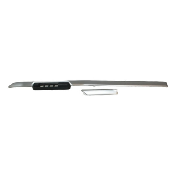 Par Frisos Acabamento Painel Central Amarok 17 A 22 Original Prateado
