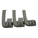 Kit 3 Puxador Alça Pqp Teto Mitsubishi L200 2017 Original Cinza