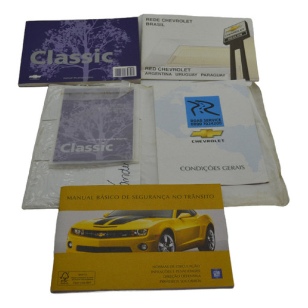 Kit Manual Proprietário Chevrolet Classic 2012 Original