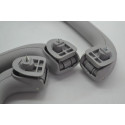 Kit Com 3 Puxador Alça Teto Pqp I30 2010 Original Cinza-escuro