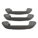 Kit Com 3 Puxador Alça Teto Pqp Toyota Etios 2019 Original Cinza-escuro