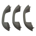 Kit 3 Puxador Alça Teto Pqp Sandero 2013 Logan Original Preto