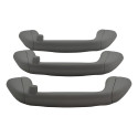 Kit Com 3 Puxador Alça Teto Pqp Toyota Etios 2019 Original Cinza-escuro