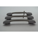 Kit 3 Puxador Alça Teto Pqp Subaru Forester 2007 Original Cinza