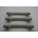 Kit 3 Alça Pqp Apoio Teto  Nissan Livina 2009-2014 Original Cinza Cinza