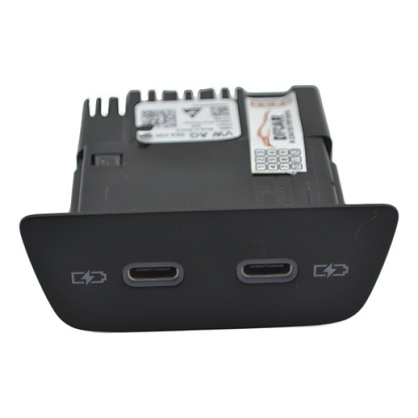 Entrada Dupla Conector Usb Tipo C Vw Polo 2023 Nivus Origina