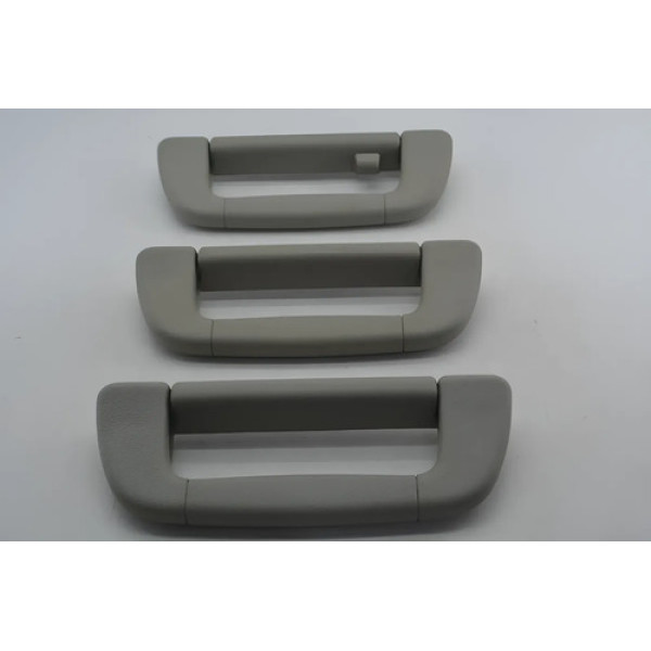 Kit 3 Puxador Alça Apoio Teto Pqp Azera 2008-2011 Original Cinza