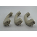 Kit Com 3 Puxador Alça Teto Pqp Nissan Tiida 2010 Original Bege