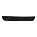 Emblema Console Chevrolet Corvette Stingray 2014 Original Preto