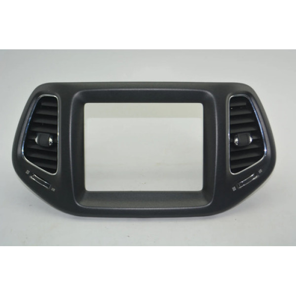 Moldura Central Multimídia 8,4 Jeep Compass 2017 - 2021 Orig Preto