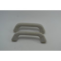 Par Puxador Alça Pqp Coluna Mitsubishi L200 2017-2024 Origin Cinza Cinza