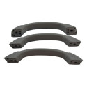Kit Com 3 Puxador Alça Teto Pqp Pajero Tr4 2004 Original Cinza-escuro