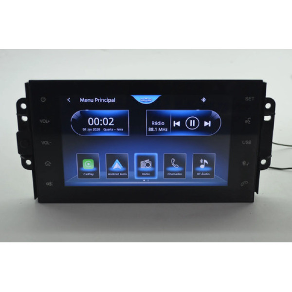 Central Multimídia Painel Chery Tiggo 2 2018 A 2022 Original Preto