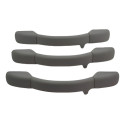 Kit Com 3 Puxador Alça Teto Pqp Aircross 2014 Original Cinza