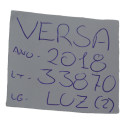Luz Cortesia Central Interna Teto Versa 2018 Original