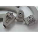 Kit Com 3 Puxador Alça Teto Pqp Fiat Bravo 2013 Original Cinza-escuro