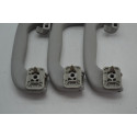 Kit 3 Puxador Alça Teto Pqp Gm Vectra 2009 Original Cinza
