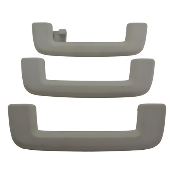 Kit Com 3 Puxador Alça Teto Pqp Ford Focus 2014 Original Creme