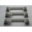 Kit 3 Puxador Alça Teto Pqp Ford Focus 2011 Original Cinza