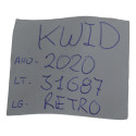 Espelho Retrovisor Interno Kwid 2020 Sandero Origina