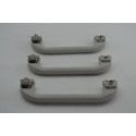 Kit Com 3 Puxador Alça Teto Pqp Vw Spacefox 2011 Fox Origina Cinza-escuro