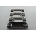 Kit Com 3 Alça Teto Pqp + Porta Oculos Cruze 2013 Original Cinza-escuro
