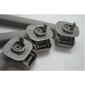 Kit 3 Puxador Alça Teto Pqp Megane Scenic 2006 Original Cinza-escuro