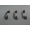 Kit 3 Apoio Alça Teto Pqp Hyundai I30 2007 A 2012 Original Cinza