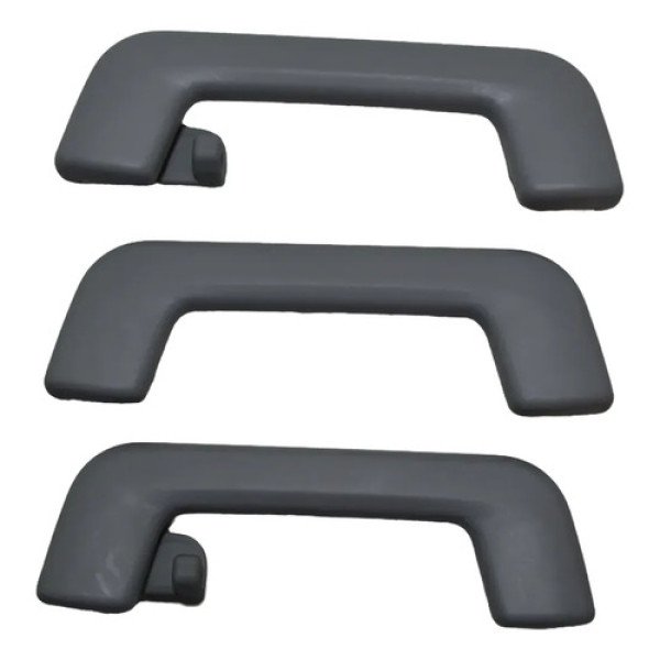 Kit Apoio 3 Puxador Alça Teto Pqp Tiggo 5x 2022 Original Cinza-escuro