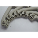 Kit 5 Puxador Alça Teto Pqp Nissan Grand Livina 2011 Origina Creme