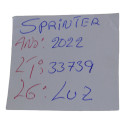 Luz Interna Teto Porta Óculos Dianteira Sprinter 2022 Origin