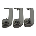 Kit Com 3 Puxador Alça Teto Pqp Citroen C4 Lounge 2014 Origi Cinza