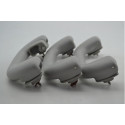 Kit Com 3 Puxador Alça Teto Pqp Ix35 2011 Original Cinza