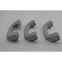 Kit Com 3 Puxador Alça Teto Pqp I30 2010 Original Cinza-escuro