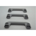Kit 3 Puxador Alça Teto Pqp Chery Tiggo 2 2020 Original Cinza-escuro