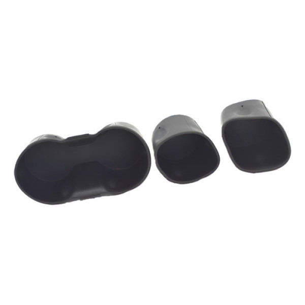 Kit 3 Borracha Interna Porta Copos Gm Tracker 2015 Original Preto