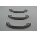 Kit 3 Puxador Alça Teto Pqp Honda Fit 2007 Original Cinza