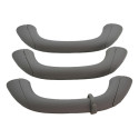 Kit Com 3 Puxador Alça Teto Pqp Mitsubishi L200 2017 Origina Cinza