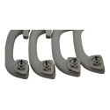 Kit 4 Puxador Alça Teto Pqp Peugeot 308 2013 Original Bege