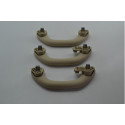 Kit 3 Puxador Alça Teto Pqp Volkswagen Jetta 2013 Original Bege
