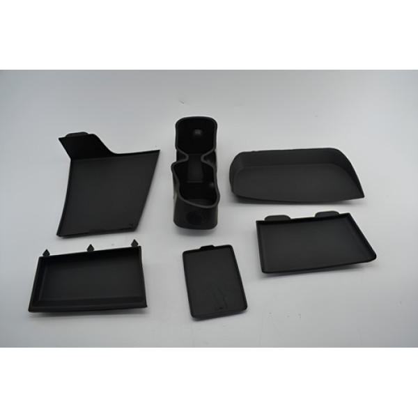Kit 6 Borracha Acabamento Interno Fiat Toro 2023 Original Preto