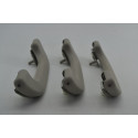 Kit 3 Puxador Alça Pqp Teto Subaru Impreza 2008 Original Cinza