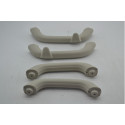 Kit 4 Puxador Alça Teto Pqp Jeep Compass 2013 Original Cinza